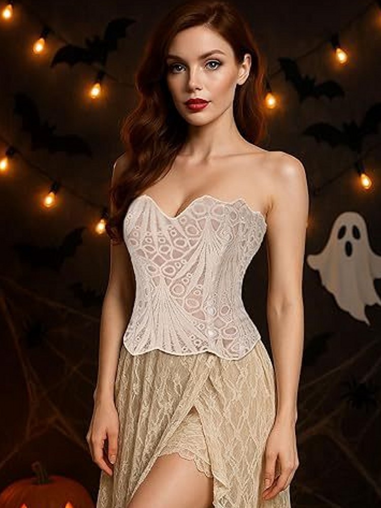 Lace Female Corset Top Women C - Cami Top Lace ulasan dan harga