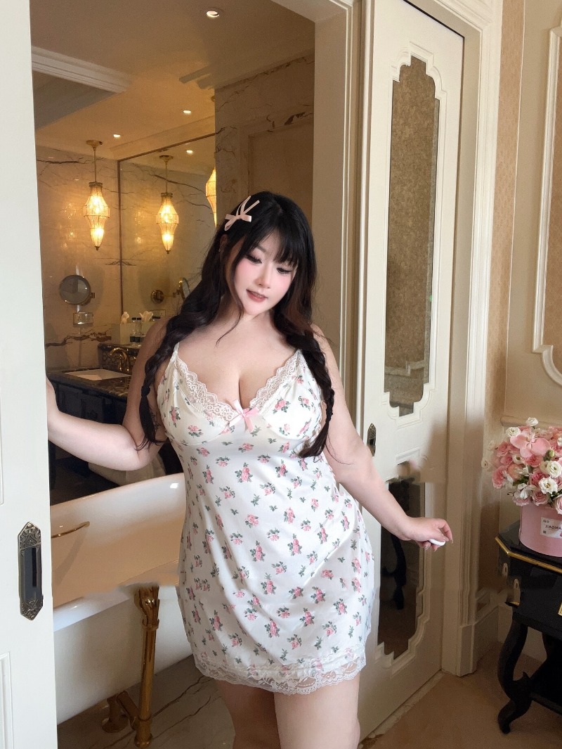 Women's Sexy Plus Size Lingeri - Babydoll Chemise Night ulasan dan harga