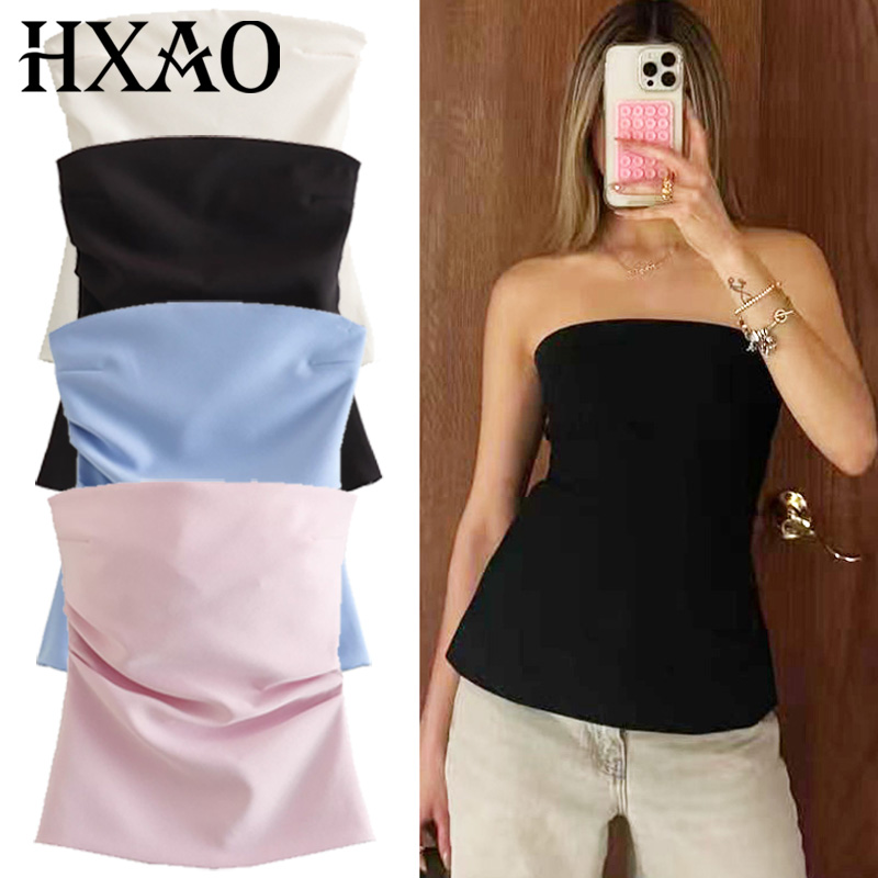 HXAO Corset Tube Top Women Sum - Strapless Bra Backless ulasan dan harga