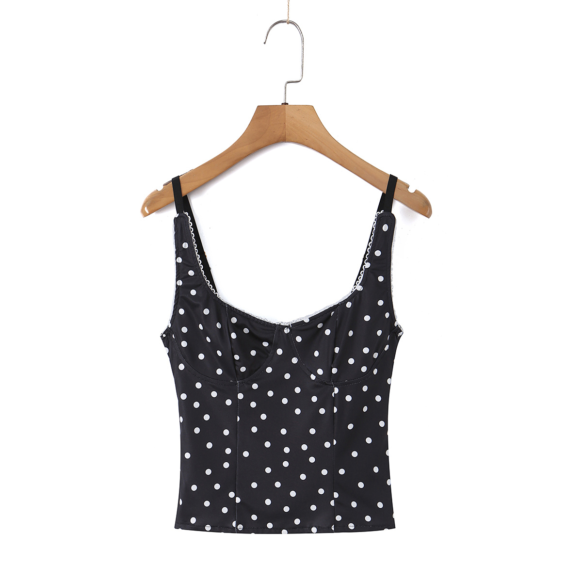 Black Polka Dot Corset Cami To - Cami Top Lace ulasan dan harga
