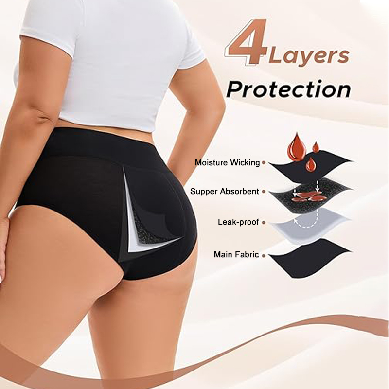 3Pcs Heavy Flow Menstrual Pant - Period Panty Absorbent ulasan dan harga