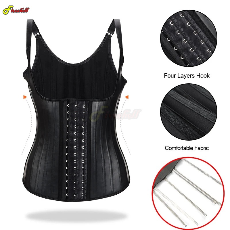 Women Latex Waist Trainer Wome - Shapewear Bodysuit Firm ulasan dan harga