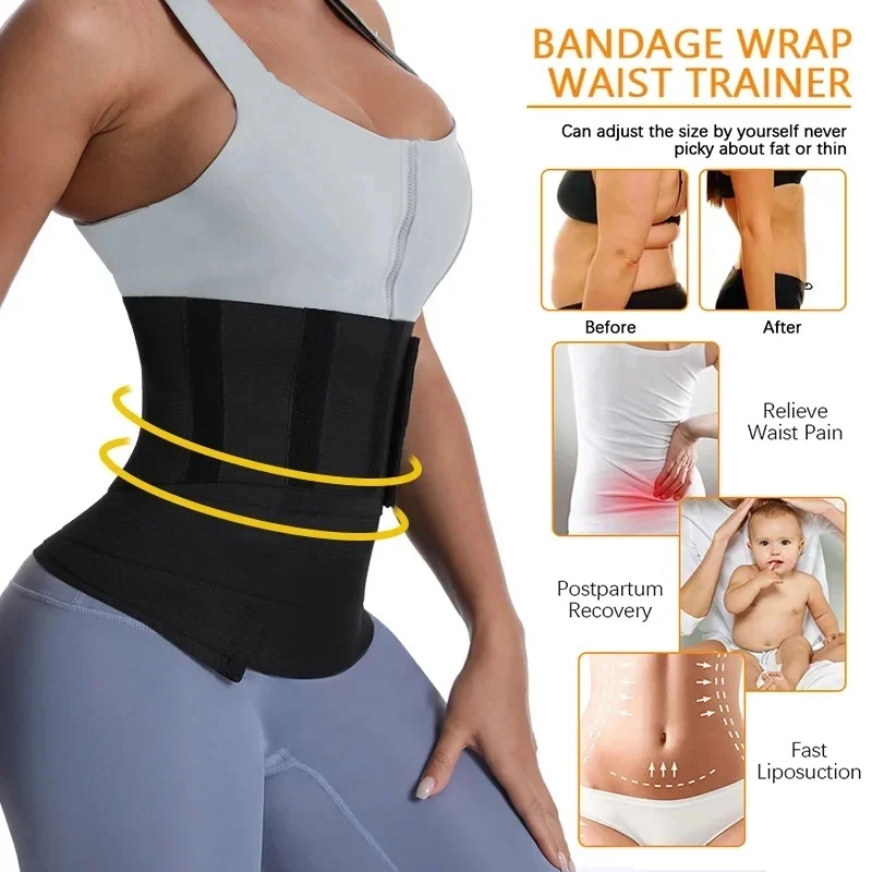1/2Pcs Bandage Wrap Trimmer Be - Shapewear Bodysuit Firm ulasan dan harga