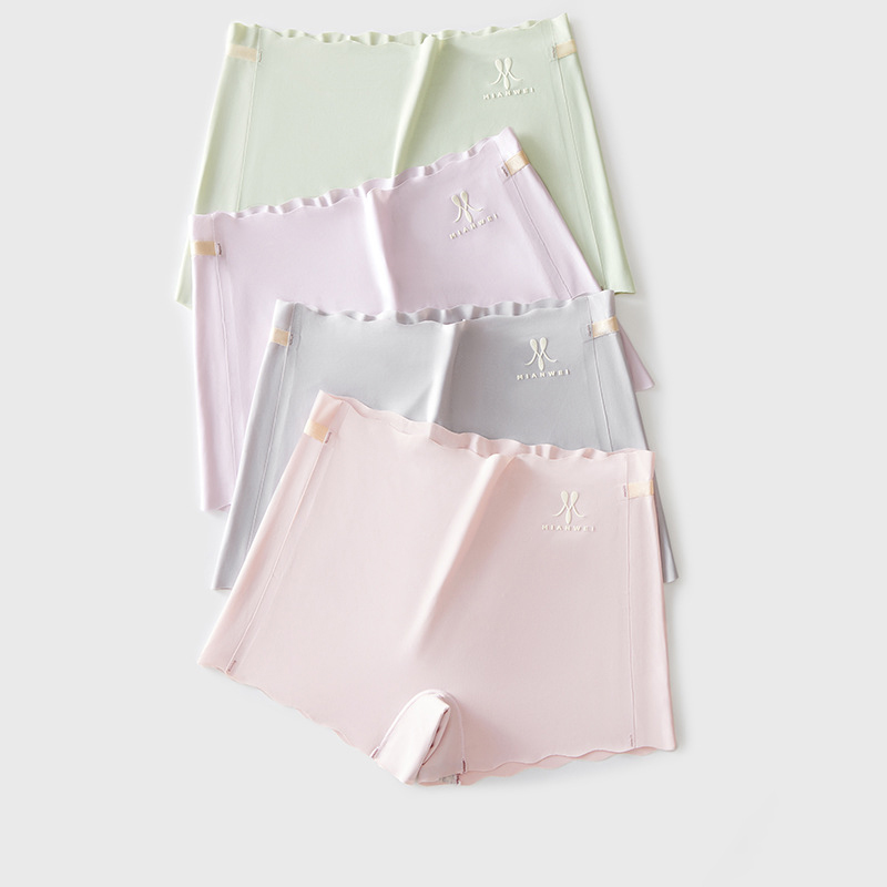 Summer Women Seamless Ice Silk - Boyshort Underwear ulasan dan harga